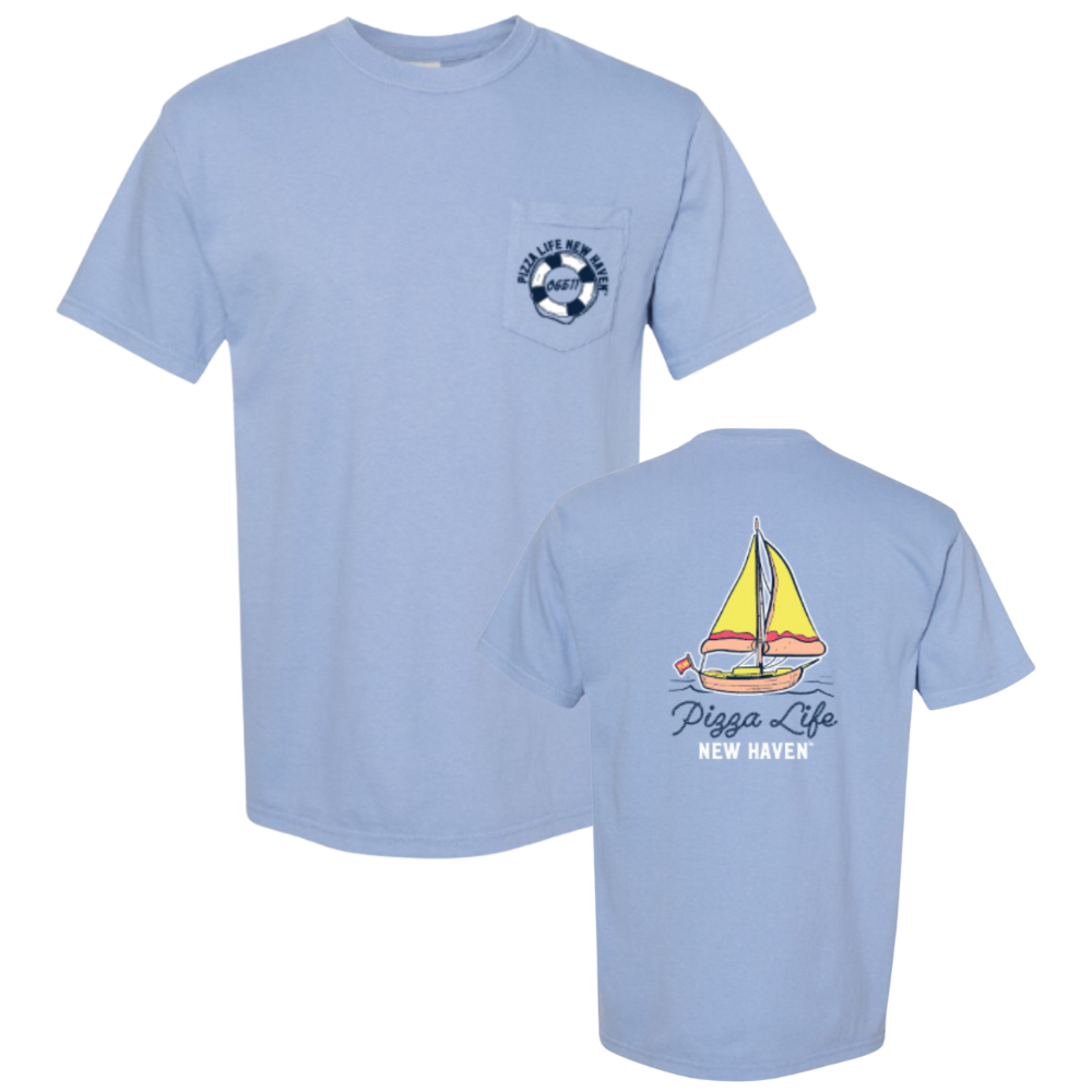 PIZZA LIFE SAILBOAT T-SHIRT