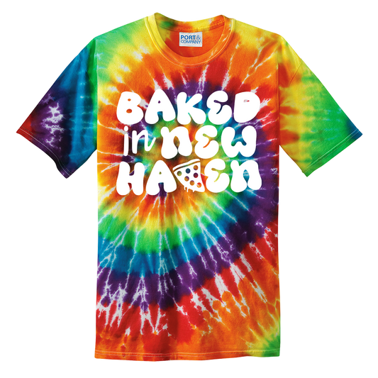 BAKED IN NEW HAVEN TIE DYE T-SHIRT