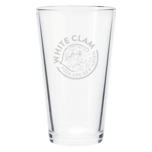 PIZZA LIFE NH WHITE CLAM 16 OZ PINT GLASS