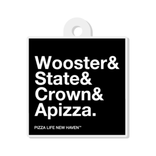 WOOSTER & STATE & CROWN ACRYLIC KEYRING