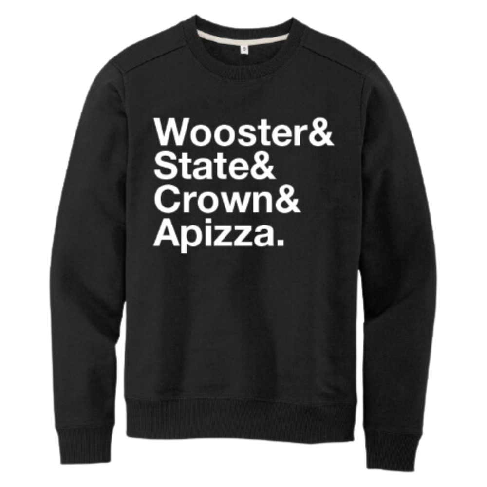 WOOSTER & STATE & CROWN CREWNECK SWEATSHIRT